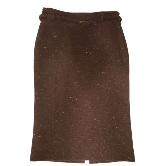 RALPH Lauren Skirt Black Label, Color Brown, Size 12 - Picture 1 of 16